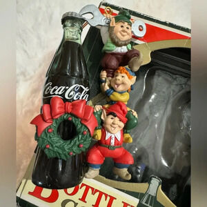 Coca Cola Vintage 1996 Christmas Bottling Works Ornament Collection Original Box
